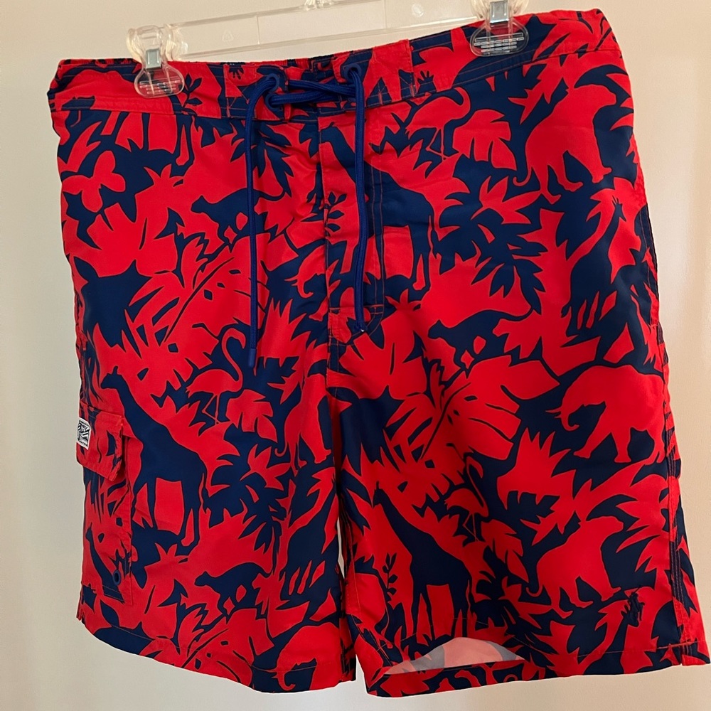 Polo Ralph Lauren Tropical Print Swim Trunks w/ liner
